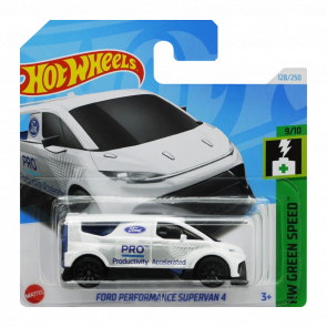 Машинка Базова Hot Wheels Ford Performance Supervan 4 Green Speed 1:64 HRY90 White - Retromagaz