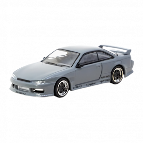 Машинка Premium Tarmac Works VERTEX Nissan Silvia S14 GLOBAL64 1:64 T64G-018-GY Grey - Retromagaz