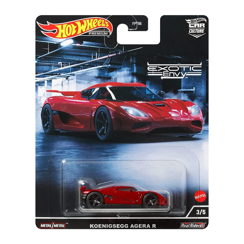 Машинка Premium Hot Wheels Koenigsegg Agera R Exotic Envy 1:64 HCJ90 Red - Retromagaz