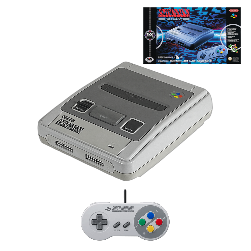 Консоль Nintendo SNES SNSP-001A PAL Singapore Indonesia Malaysia Asia Light Grey + Документация + Коробка Б/У - Retromagaz