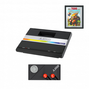 Консоль Atari 7800+ 2600 + Картридж Bentley Bear's Crystal Quest 256MB Black - Retromagaz