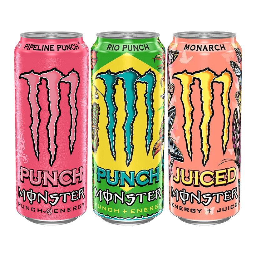 Набір Тропічний Bundle (Напій Енергетичний Monster Energy Juice Rio Punch + Pipeline Punch + Juiced Monarch) - Retromagaz