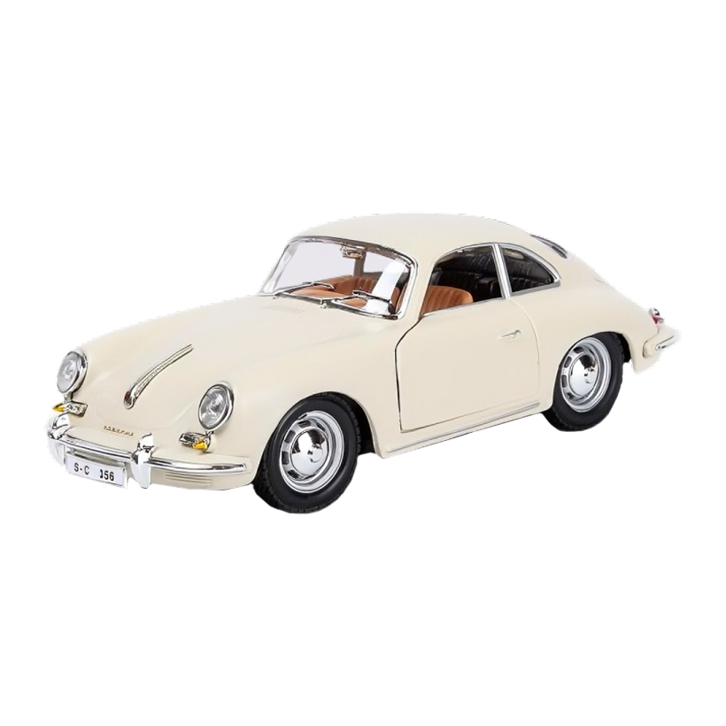 Машинка Bburago Porsche 1961 Porsche 356B 1:24 White - Retromagaz