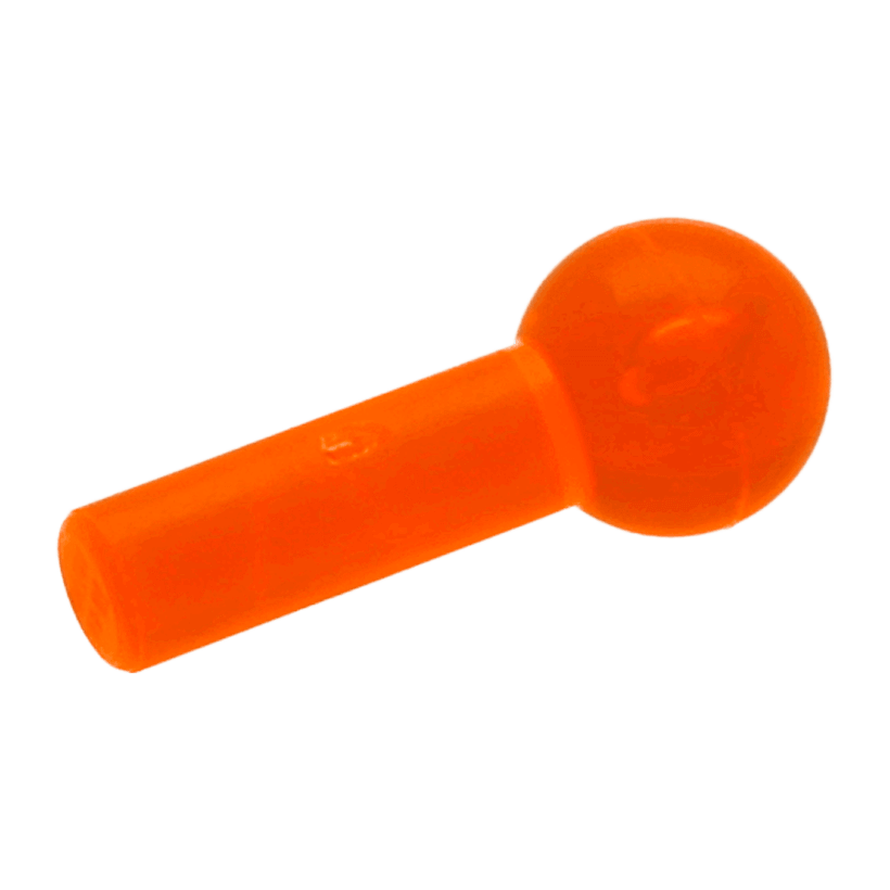 Стержень 10шт Lego Звичайна with Tow Ball 1L 22484 67692 67853 6131711 Trans-Neon Orange Б/У - Retromagaz