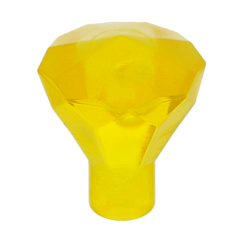 Скала 10шт Lego Драгоценность Jewel 24 Facet 1 x 1 30153 28556 4128576 6247795 Trans-Yellow Б/У - Retromagaz