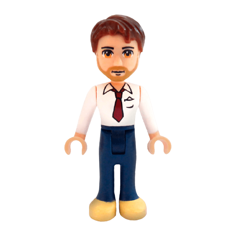 Фигурка Lego Boy Peter Dark Blue Trousers Friends frnd019 Б/У - Retromagaz
