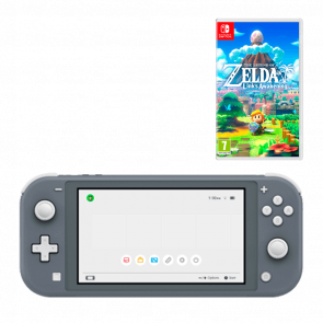 Набір Консоль Nintendo Switch Lite 32GB Grey Новий + Гра The Legend of Zelda: Link's Awakening Набір Консоль Nintendo Switch Lite 32GB Grey Новий + Гра The Legend of Zelda: Link's Awakening - Retromagaz