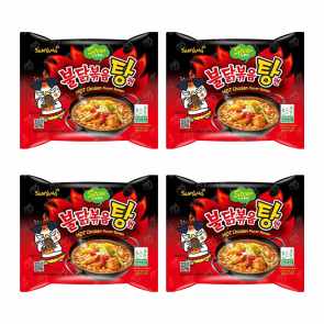 Набір Локшина Samyang 4шт Buldak Hot Chicken Flavor Ramen Stew Type Гостра 145g Набір Локшина Samyang 4шт Buldak Hot Chicken Flavor Ramen Stew Type Гостра 145g - Retromagaz