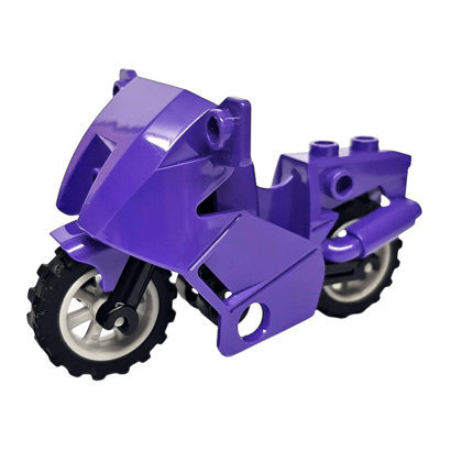 Транспорт Lego Мотоцикл City 52035c02 4294399 4655193 4530673 4242385 Dark Purple 1шт Б/У Хороший - Retromagaz