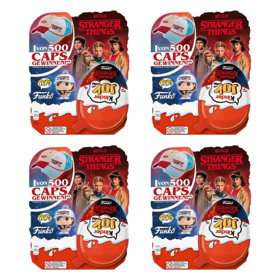 Набор Шоколадное Яйцо 4шт Kinder Joy Бокс Funko Pop Stranger Things 4 Яйца 80g - Retromagaz