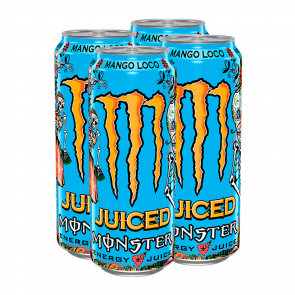 Набор Напиток Энергетический 4шт Monster Energy Juiced Mango Loco 500ml Набор Напиток Энергетический 4шт Monster Energy Juiced Mango Loco 500ml - Retromagaz