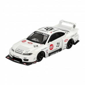 Машинка Premium MINI GT Nissan LB-Super Silhouette S15 SILVIA ATHLETE 1:64 MGT01054-СH White - Retromagaz