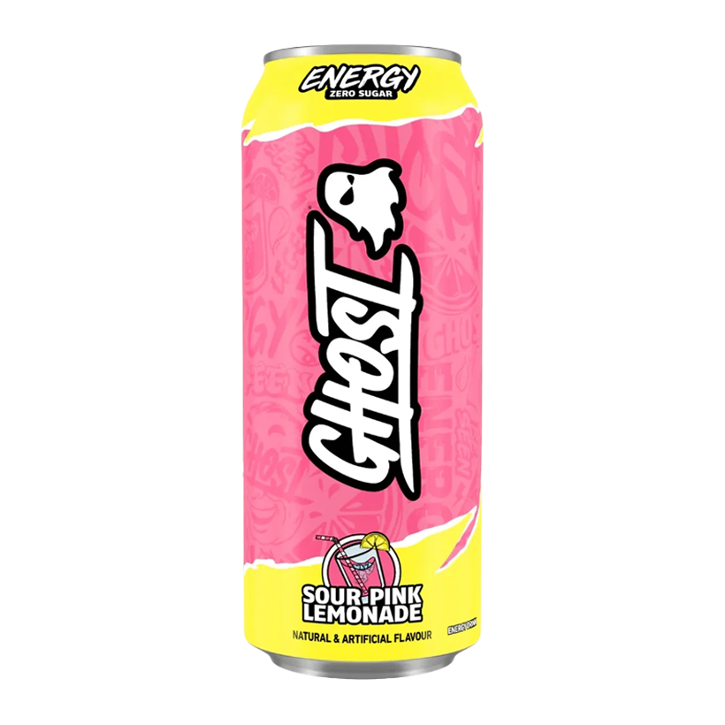 Напій Енергетичний Ghost Energy Sour Pink Lemonade 500ml - Retromagaz