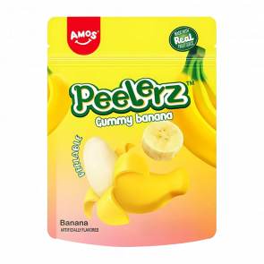 Цукерки Жувальні Amos Peelerz Banana 65g - Retromagaz