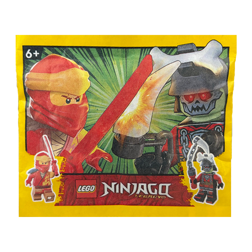 Конструктор Lego Фигурка Kai vs. Bone Paper Bag Ninjago 112324 Новый - Retromagaz