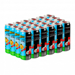 Набір Напій Живчик х Monobank 24шт Яблуко Валеріана 330ml - Retromagaz