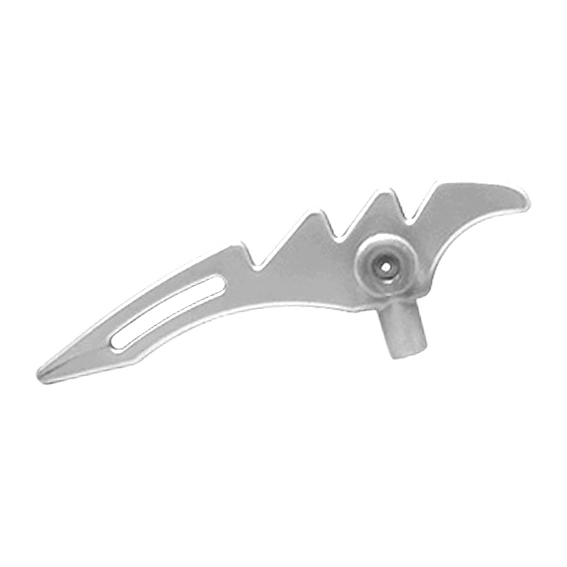 Зброя 20шт Lego Сокира Crescent Blade Serrated with Bar 98141 4651535 Flat Silver Б/У - Retromagaz