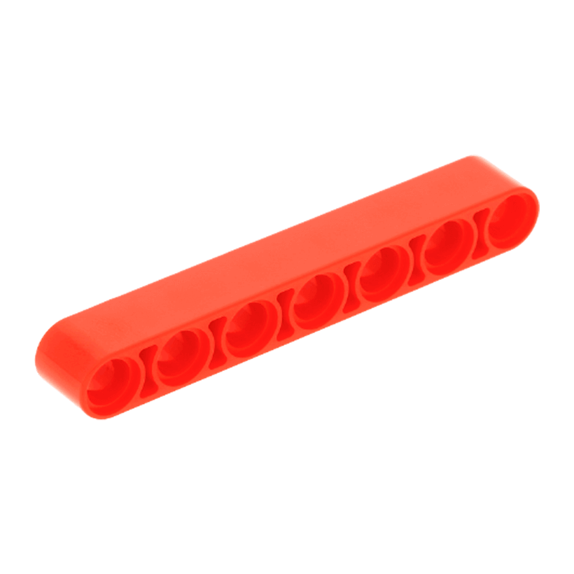 Technic 20шт Lego Балка Товста Пряма 1 x 7 32524 16615 4162098 4495933 Red Б/У - Retromagaz