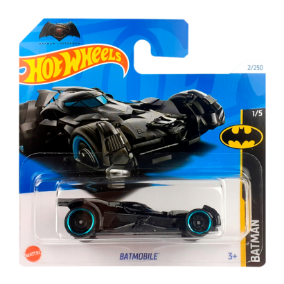 Машинка Базовая Hot Wheels Batmobile Batman v Superman Batman 1:64 HTB21 Black - Retromagaz