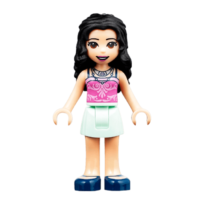 Фігурка Lego Friends Girl Emma Light Aqua Skirt frnd309 Б/У Нормальний - Retromagaz