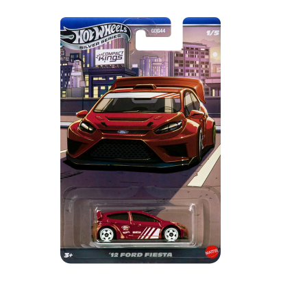 Тематическая Машинка Hot Wheels 12 Ford Fiesta Compact Kings 1:64 JKX58 Red - Retromagaz