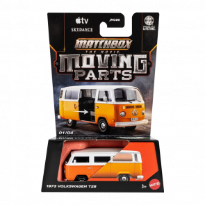 Тематична Машинка Matchbox 1973 Volkswagen T2b The Movie Series Moving Parts 1:64 JHV23 Orange - Retromagaz