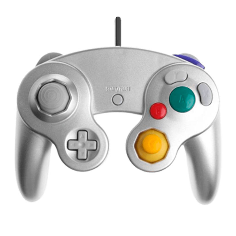 Геймпад Дротовий RMC GameCube Silver 1.7m Новий - Retromagaz