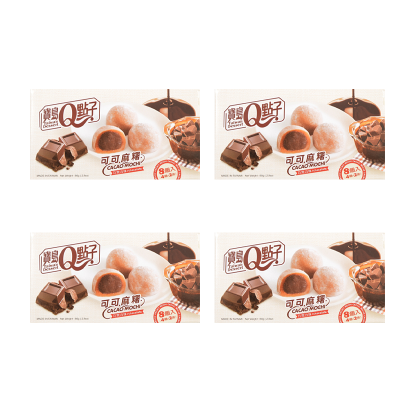 Набор Пирожные 4шт Q Brand Мочи Cacao Chocolate 80g 4711931030528 - Retromagaz