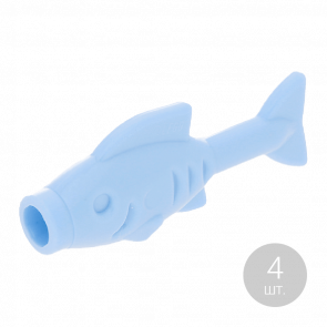 Фігурка Lego Fish Animals Вода 64648 1 6195347 Bright Light Blue 4шт Б/У