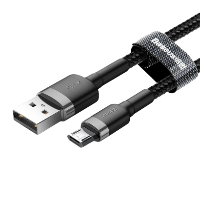 Кабель Baseus Cafule USB 2.0 - Micro-USB Black 2m - Retromagaz