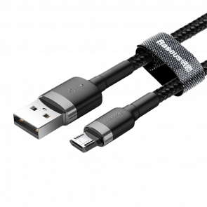 Кабель Baseus Cafule USB 2.0 - Micro-USB CAMKLF-CG1 Black Grey 2m - Retromagaz