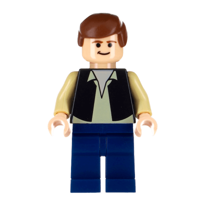 Фігурка Lego Han Solo Black Vest Dark Blue Legs Star Wars Повстанець sw0601 Б/У - Retromagaz