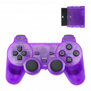 Геймпад Беспроводной RMC PlayStation 2 Purple Новый - Retromagaz