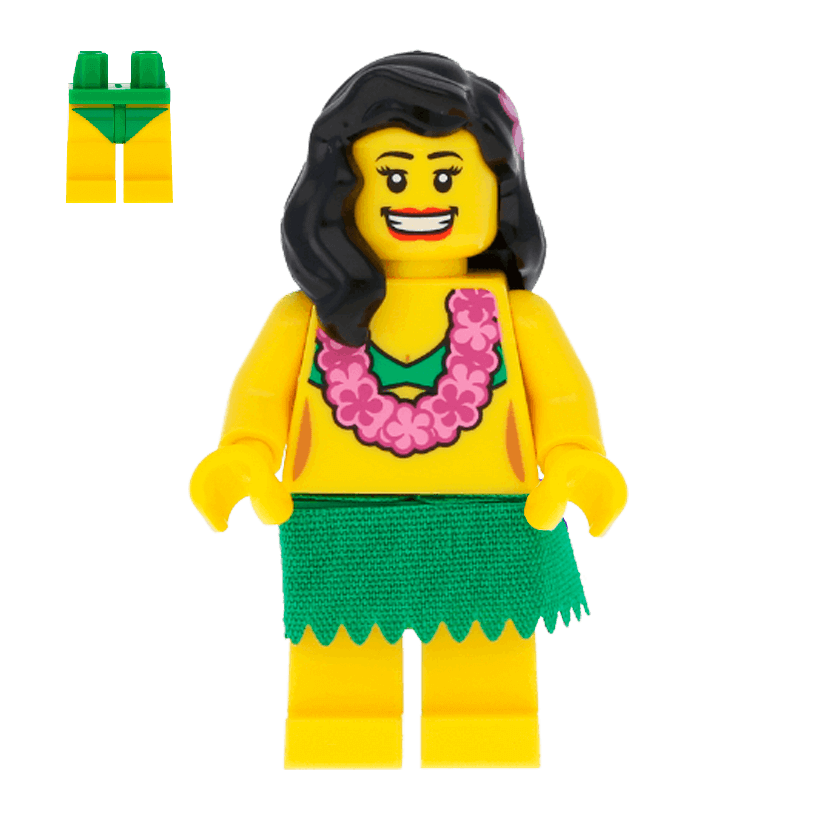 Фігурка Lego Series 3 Hula Dancer Collectible Minifigures col03-14 col033 Б/У - Retromagaz