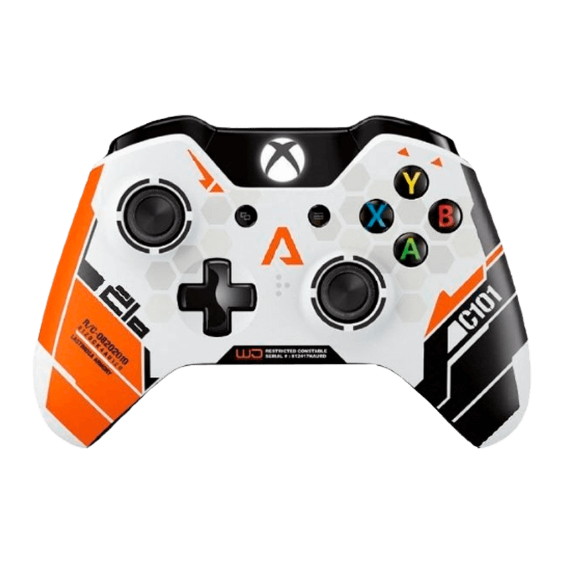 Геймпад Бездротовий Microsoft Xbox One Titanfall Limited Edition Version 1 White Orange Б/У - Retromagaz
