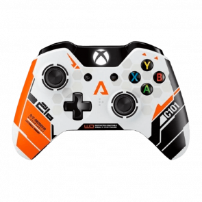 Геймпад Беспроводной Microsoft Xbox One Titanfall Limited Edition Version 1 White Orange Б/У