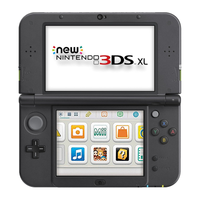 Консоль Nintendo 3DS XL New Monster Hunter 4G Limited Edition Модифікована 32GB Silver Black + 10 Вбудованих Ігор Б/У - Retromagaz