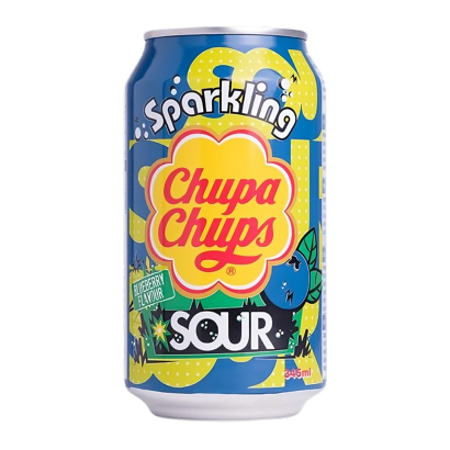 Напій Chupa Chups Sour Blueberry Sparkling 345ml - Retromagaz