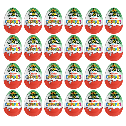 Набір Шоколадне Яйце Kinder Surprise Natoons 20g 24шт - Retromagaz