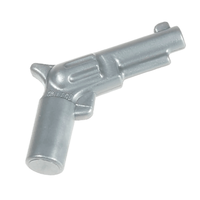 Оружие Lego Стрелковое Pistol Revolver Small Barrel 13562 13562 Flat Silver 2шт Б/У - Retromagaz