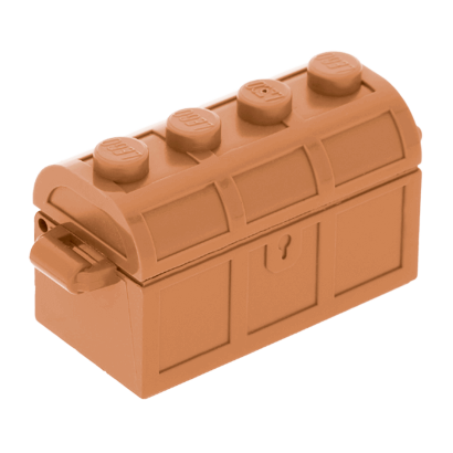Емкость Lego 2 x 4 x 2 Treasure Chest Bott Lid 4738ac01 62622 6102984 4739a 29336 62623 28699 6102983 6167286 6254218 Medium Nougat 4шт Б/У Хороший - Retromagaz