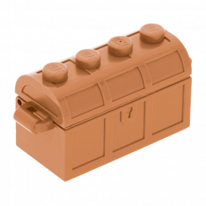 Емкость Lego 2 x 4 x 2 Treasure Chest Bott Lid 4738ac01 62622 6102984 4739a 29336 62623 28699 6102983 6167286 6254218 Medium Nougat 4шт Б/У Хороший