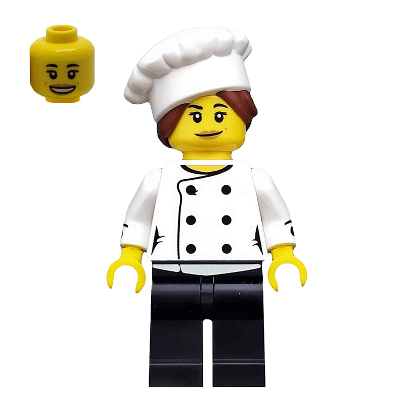 Фигурка Lego Series 17 Gourmet Chef Collectible Minifigures col17-3 col288 Б/У - Retromagaz