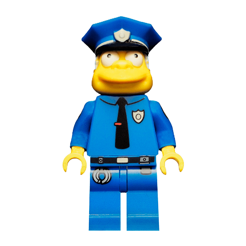 Фигурка Lego The Simpsons Chief Wiggum Cartoons sim021 Б/У - Retromagaz