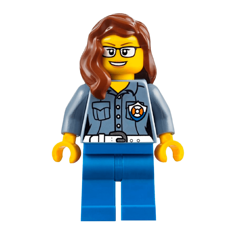 Фигурка Lego Coast Guard 973pb2775 Female ATV Driver City cty0809 Б/У - Retromagaz