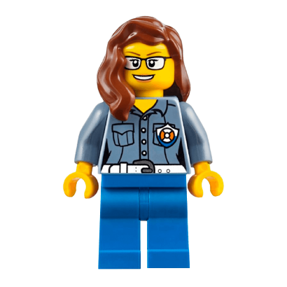 Фигурка Lego 973pb2775 Female ATV Driver City Coast Guard cty0809 Б/У - Retromagaz