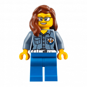 Фигурка Lego 973pb2775 Female ATV Driver City Coast Guard cty0809 Б/У