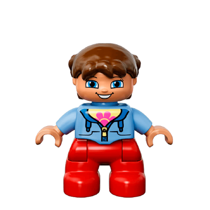 Фігурка Lego Red Legs Medium Blue Jacket Duplo Girl 47205pb030 Б/У - Retromagaz