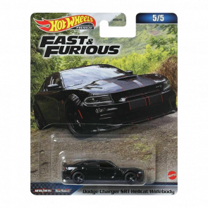 Машинка Premium Hot Wheels Dodge Charger SRT Hellcat Widebody Fast & Furious 1:64 HNW46/HNW50 Black