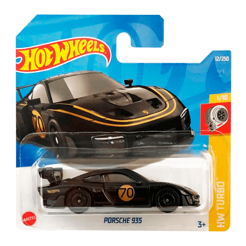 Машинка Базова Hot Wheels Porsche Porsche 935 Turbo 1:64 HCW73 Black - Retromagaz